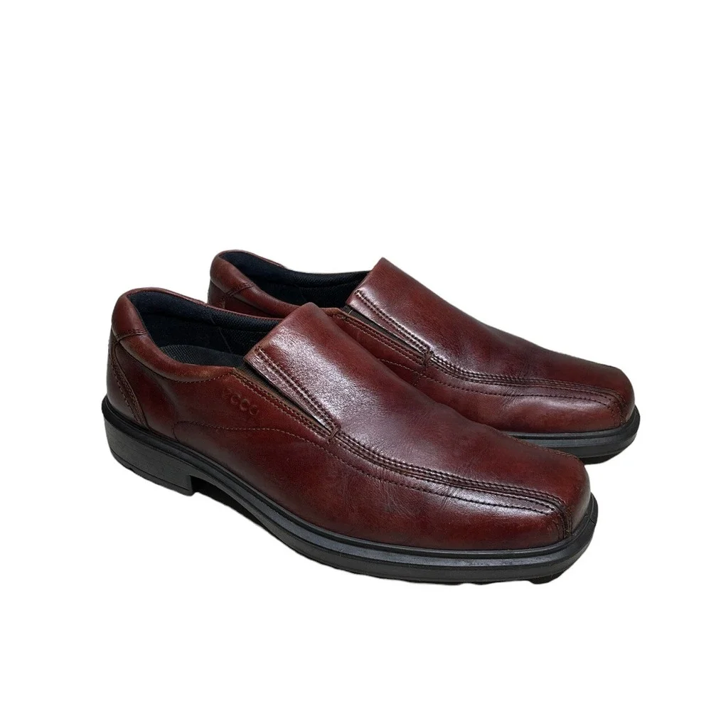 ECCO Shoes Sz Euro 45 ,US 11 -11,5 Brown Loafer Leather Men